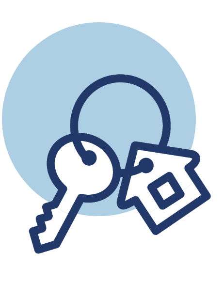 SellWithZero Icon showing Keyring with Keys and House Keychain
